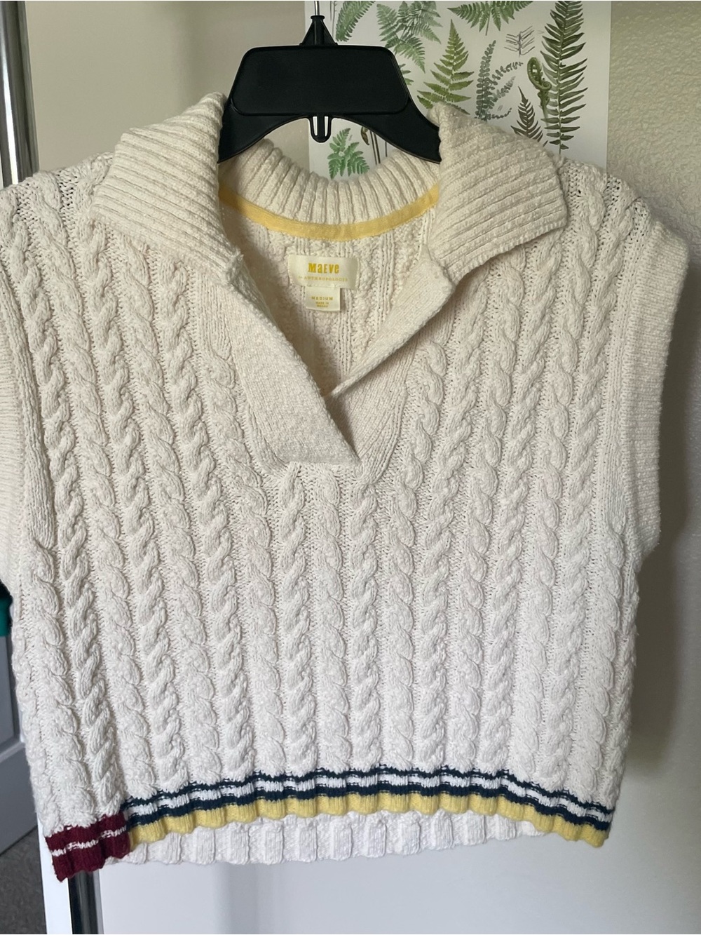 Cable Knit Sweater Vest
